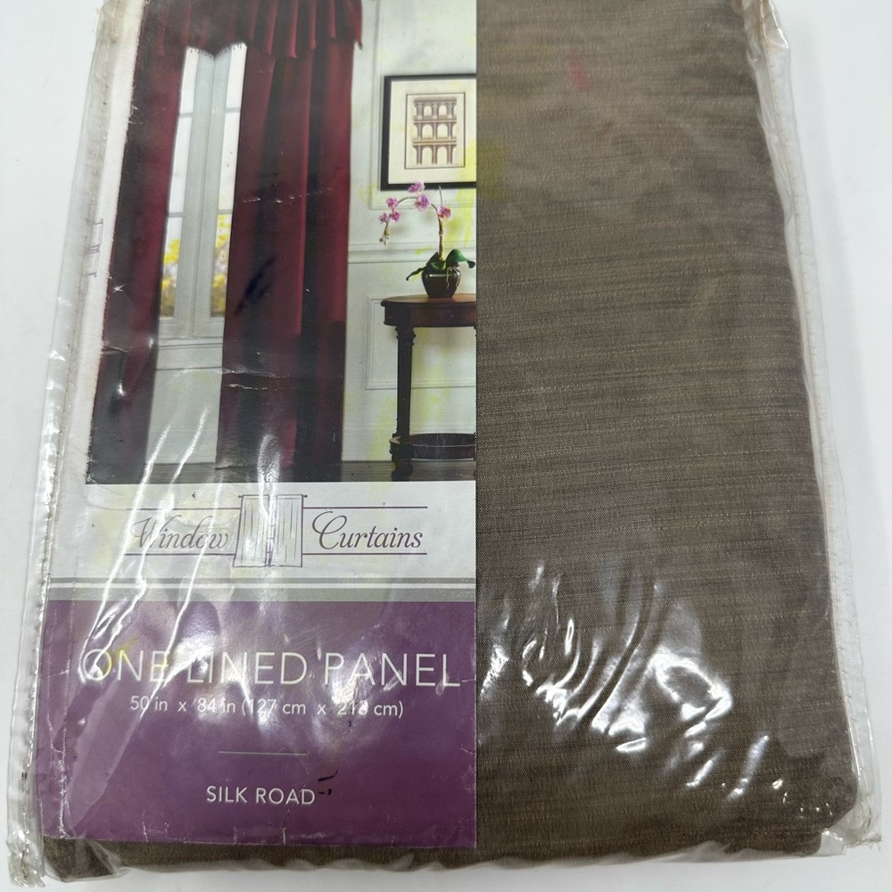 Window Curtain 60x 84, single lined panel tan